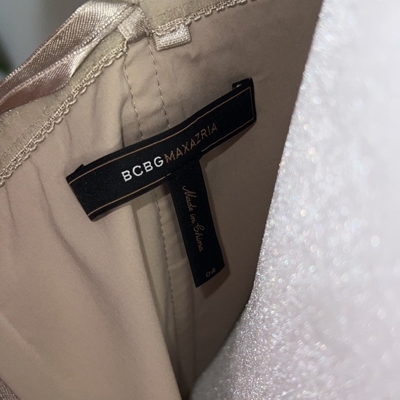 BCBG MAXAZRIA Tiered Ruffle Boho Y2K Beach Dirty Dancing Strapless Mini Dress - Picture 4 of 7